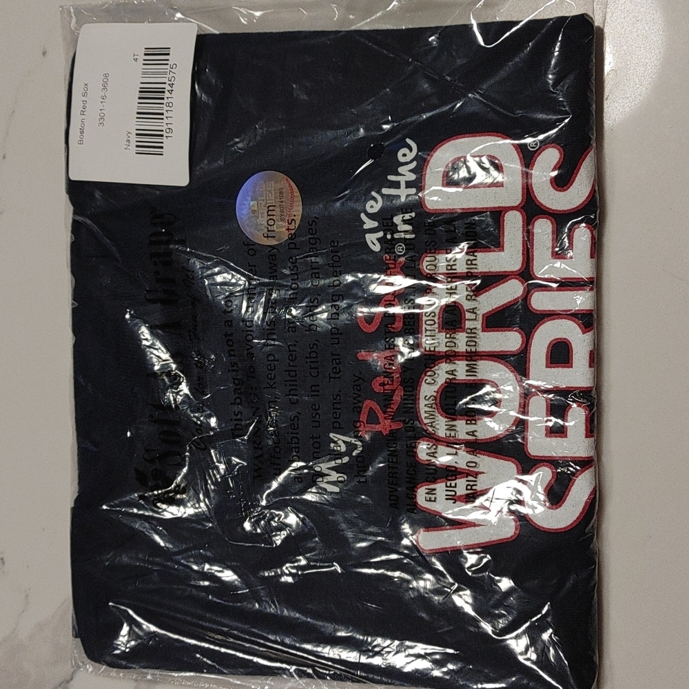 Boston Red Sox world series shirt - 4T NWT